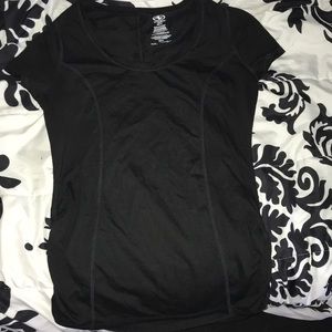 Black athletic shirt